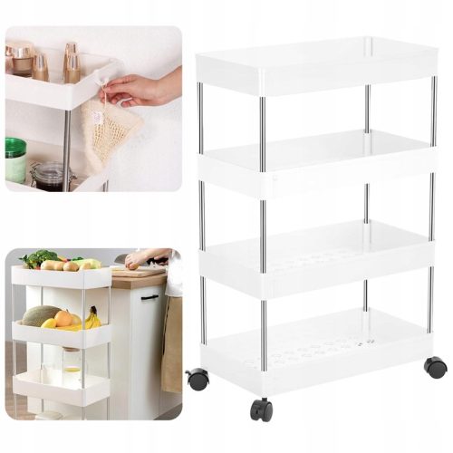 Badezimmer-Küchenschrank-Bücherregal auf Rollen