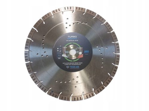 Diamantscheibe für Beton Nozar Turbo Gigant 350 Beton 15mm MED