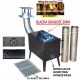  Räucherset, Kamin, 3mm, Garten, Gussrost, Rohr, Bogen