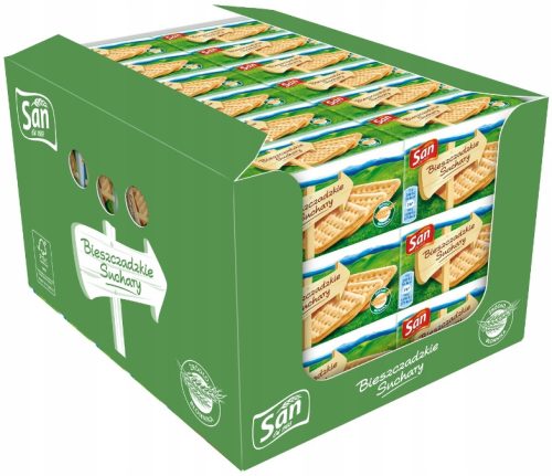 Bieszczadzkie Knäckebrot von San - 36 Packungen à 90g