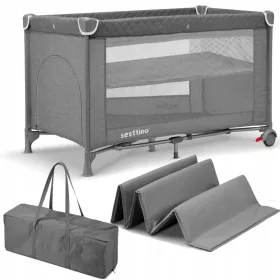  Reisebett, DOPPELT KLAPPBAR, Sesttino Lia Plus Laufstall