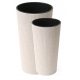  Lamela Blumentopf 57 cm x 30 x 57 cm Durchmesser 30 cm Kunststoff weiß + Lamela Blumentopf 46,5 cm x 25 x 46,5 cm Durchmesser 25 cm Kunststoff weiß