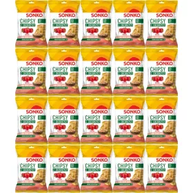   Knusprige Kichererbsen-Chips mit Paprikageschmack 60g - 20er Pack