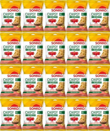 Knusprige Kichererbsen-Chips mit Paprikageschmack 60g - 20er Pack