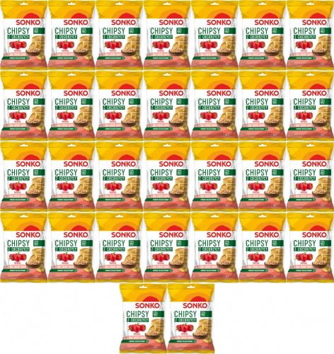 Köstliche Kichererbsen-Chips mit Paprikageschmack, 60 g – 30er Pack