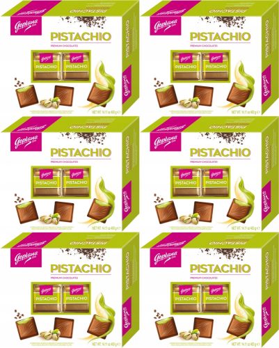 Goplana Pistazienpralinen mit alkoholischem Cremefüllung 400g x6