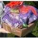  Geschenkkorb, Korb, Set mit MILKA LARGE-Süßigkeiten für ein MAXI-Geschenk