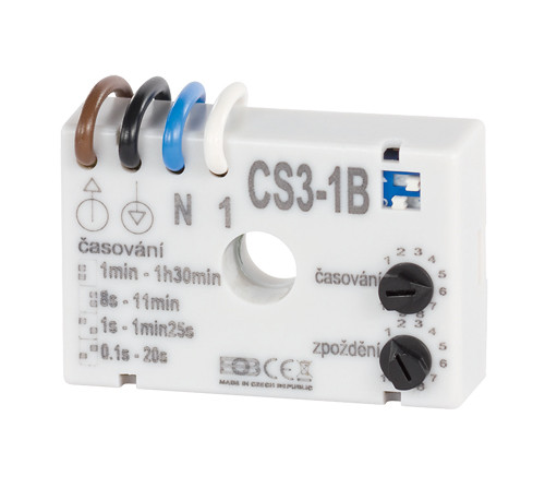  Einzel-Zeitschaltuhr, Unterputz, weiß Elektrobock CS3-1B