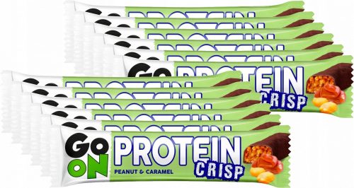 Go On Proteinriegel Crisp Nuss-Karamell 50g x12 - Vegane Energiesteigerung