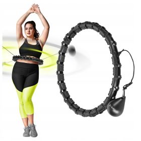 Hula Hoop mit HMS-Noppen, 48 cm, schwarz