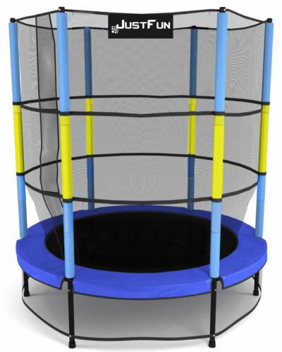 BLAU-GELB-TRAMPOLIN FÜR HAUS UND GARTEN 140 JF