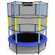 BLAU-GELB-TRAMPOLIN FÜR HAUS UND GARTEN 140 JF
