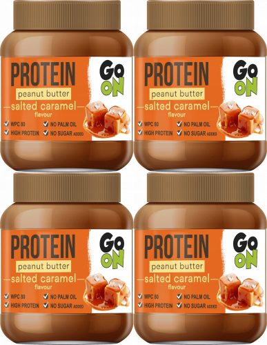 Go On Protein Salzkaramell Erdnussbutter 350g x4 - Reich an Proteinen