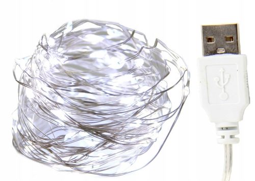  DRAHT-LAMPEN, 100 LEDs, USB, 10 m lang