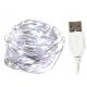  DRAHT-LAMPEN, 100 LEDs, USB, 10 m lang