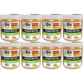  GO ON Smooth Erdnussbutter 500g x8 - Natürlich und proteinreich