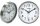  Kinghoff silberne Wanduhr, 30 cm