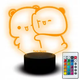    LED-Nachtlampe Bubu Dudu Cartoon-Set für verliebte Paare, verliebte Teddybären