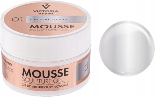  VICTORIA VYNN MOUSSE GEL AUFBAUGEL MIT THixotropie 01 KRISTALLGLAS 15 ml