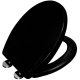 Aqui CLASSIC WC-Sitz, schwarzes Polypropylen