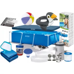 Intex rechteckiger Rahmenpool 260 x 160 cm