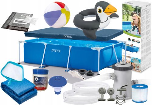 Intex rechteckiger Rahmenpool 260 x 160 cm