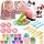  Spielknete-Set, Kunststoffmasse, Nudelpresse, Formen, Fudge-Eiscreme