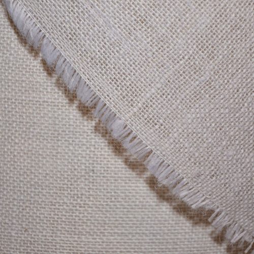  Jutestoff (weiß) 290 g / 122 cm breit / 100 % Jute / Meterware