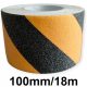 Gelbes und schwarzes Anti-Rutsch-Band, 100 mm/18 m