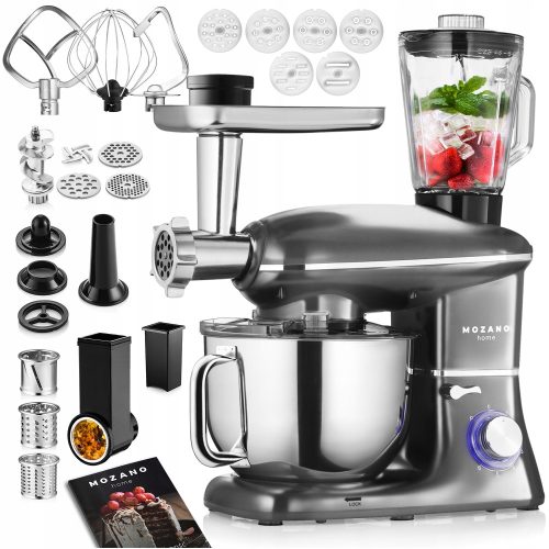  Mozano Kitchen Assistent 2300 W Küchenmaschine Silber/Grau