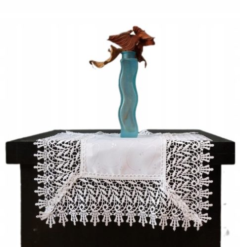 Tischdecke Läufer Tischläufer, Weiß, Creme, 150 x 60 cm