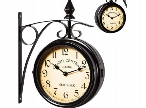Uhr für zu Hause Wanduhr schwarz 34cm