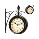 Uhr für zu Hause Wanduhr schwarz 34cm