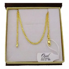    585 GOLD KETTE MODISCHE MONA LISA 45 cm + GRAVUR GESCHENK WIMMUNG