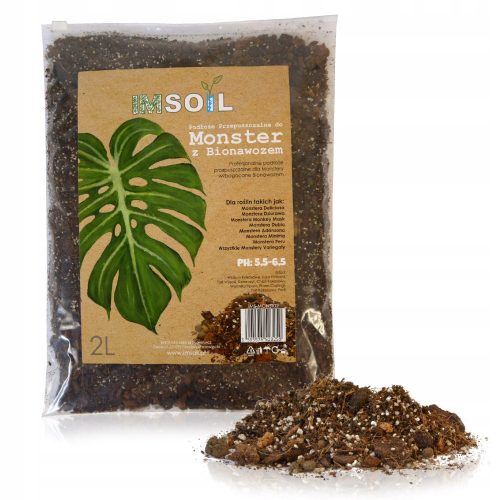 Gartenerde IMSOIL-Substrat für MONSTERA mit Biodünger 10L