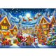  Weihnachtspuzzle aus Holz mit 1000 Teilen „Fröhliche Reise des Weihnachtsmanns“.