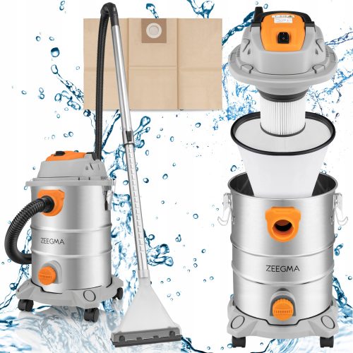  Zeegma ZE-ZONDER PRO MULTI SILVER 3600 W Waschsauger Silber/Grau
