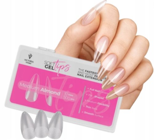  VICTORIA VYNN WEICHE GEL-SPITZEN MITTLERE MANDEL-SPITZEN MITTLERE MANDEL-SPITZEN 500 Stk