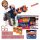  BATTERIEBETRIEBENE MINIGUN DART ZONE SCORPION GUN 36 ARTS 2 MAGAZINES 3 TA + Hasbro Nerf N-Strike Elite Darts 30 Stk
