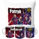  SET KISSEN + LEWANDOWSKI BECHER + NAME RL9 ROBERT FUSSBALLGESCHENK