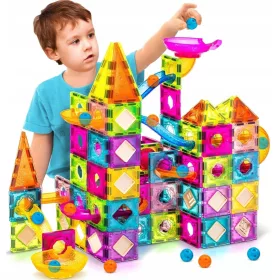    XPART Magnetblöcke MAGNETBLÖCKE FÜR KINDER 3D PÄDAGOGISCH 98 Stk.