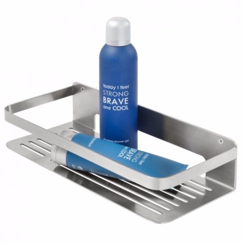 Badezimmerregale TIGER CADDY-KORB GROSS, GEBÜRSTETER STAHL 14002.3.