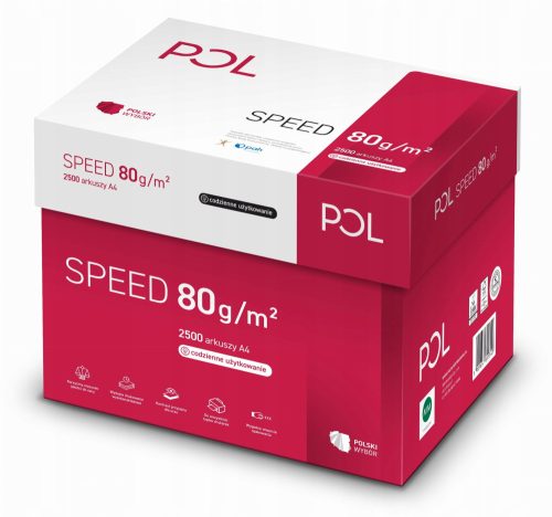  PolSpeed-Büropapier, A4-Format, 80 g, 500 Blatt