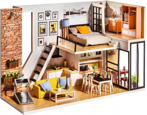  LITTLE STORY faltbares 3D-Puzzlemodell aus Holz