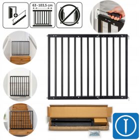  Türgeländer, Reer-Treppe, verschraubt, schwarz