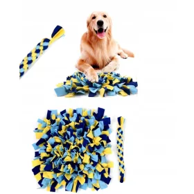    Lernspielzeug für einen Hund Dogsy GROSSE SCHNELLMATTE FÜR EINEN HUND ZUM INTELLIGENZTRAINING PÄDAGOGISCHES SPIELZEUG FRANSEN + GURT 35 CM