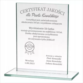  Geschenk zum Geburtstag 18,30,40,50 - Gravur auf Glas