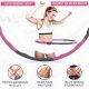  Sport24 Gewichteter Hula-Hoop-Reifen für Fitnessübungen, 72–95 cm, straffend