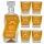  SET KARAFFE + 6 GLÄSER MIT GRAVUR GESCHENK FÜR EINEN JAGDFÖRSTER