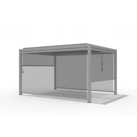  Vertikales Rollo für Kea-Pergola – grau 300 x 225 cm